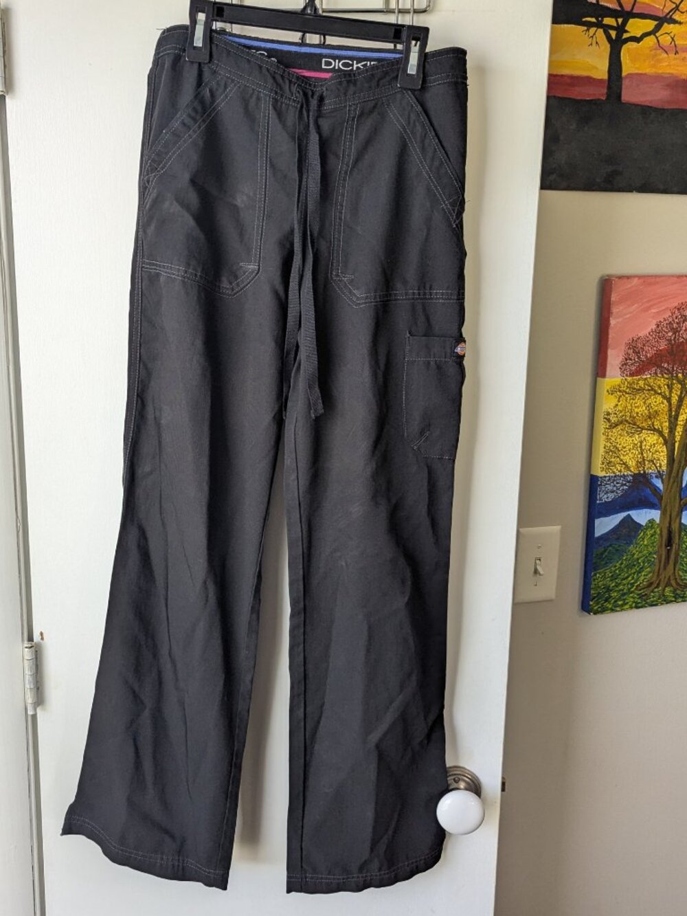 Dickies Black Scrubs Pants Size XS